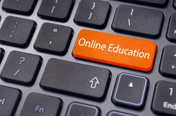Online Education written on a keyboard